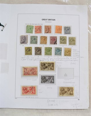 Lot 299 - Great Britain. A 1912 to 1951 mint and used collection in Davo printed album pages. Includes...