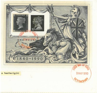 Lot 331 - Great Britain. 1840 1d black L-F (Plate 4), four margins. used with red Maltese cross and...