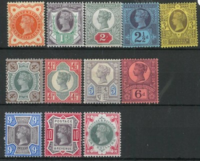 Lot 369 - Great Britain. 1887 to 1892 Jubilee set, fine mint to 1s