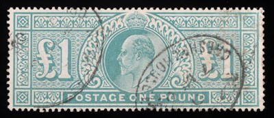 Lot 375 - Great Britain. 1902 £1, good used