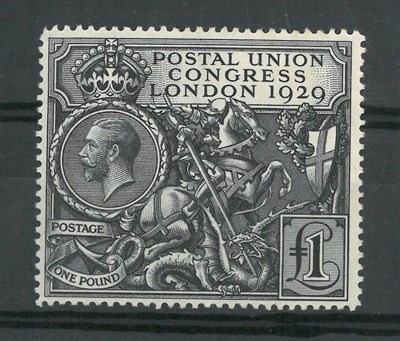 Lot 385 - Great Britain. 1929 £1 PUC, fresh mint