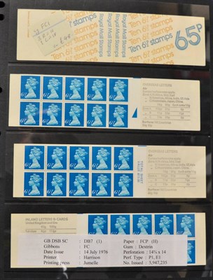 Lot 398 - Great Britain. A collection of QEII booklets in two albums. Fist album houses pre decimal 2s to 6s.