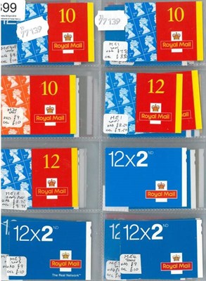 Lot 399 - Great Britain. A collection of first and second class self adhesive booklets, including some...