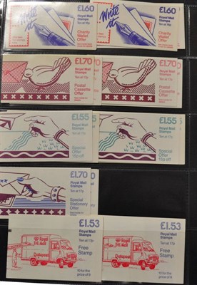 Lot 405 - Great Britain. An album housing a collection of folded booklets £1.40 to £1.80, Vending booklets