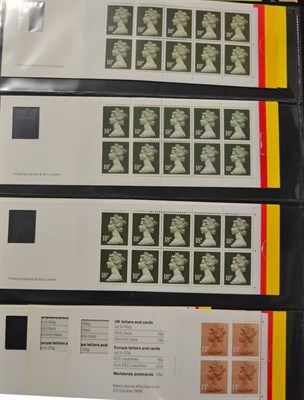 Lot 415 - Great Britain. A QEII decimal booklet collection of window and bar code issues housed within an...