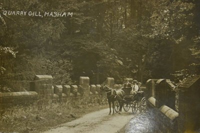 Lot 456 - The Yorkshire Dales and Area. A collection of postcards, including Askrigg, Bainbridge, Bedale,...