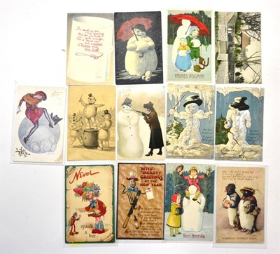 Lot 472 - An Assortment of Postcards, used and unused in a chocolate box. Includes Greetings (including...