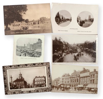 Lot 496 - Hartlepool, Norton, Stockton, Wynard etc. Includes churches, street scenes, markets, social...