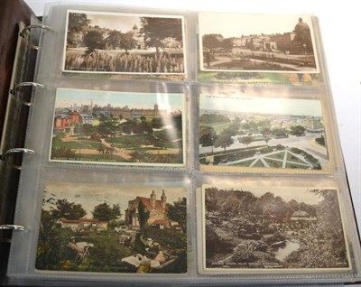 Lot 505 - Harrogate. A large album housing approximately two hundred and fifty used and unused cards,...