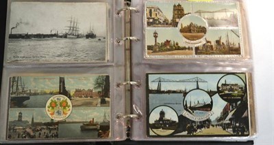 Lot 514 - Middlesbrough. A collection of Multi-View and Pull-Out Fronts. One hundred mainly pre-war cards, in