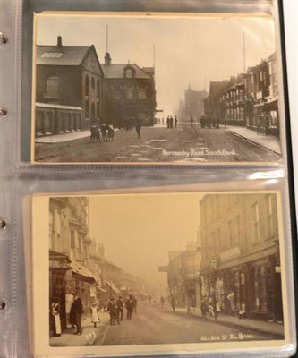 Lot 529 - South Bank - Middlesbrough. An album housing sixty four cards. includes street vies, real...