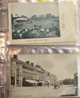 Lot 533 - Stokesley. One Hundred and sixteen, mostly pre war postcards. Includes real photographic,...