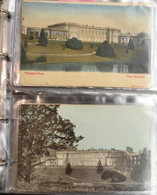 Lot 534 - Wynyard Hall and Park. A small collection of forty four real photographic, coloured, unused and...