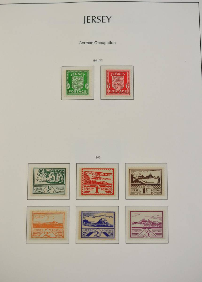 Lot 299 - Jersey. A 1941 to 2000 mint collection in a pristine boxed hingeless Lighthouse album