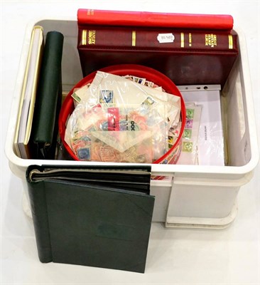 Lot 52 - A Plastic Container containing mixed world in packets, albums, stock books etc