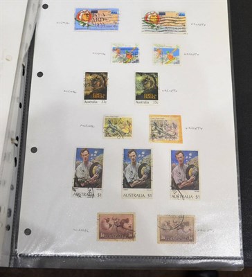 Lot 80 - Australia and New Zealand. A mint and used collection of modern varieties including missing...