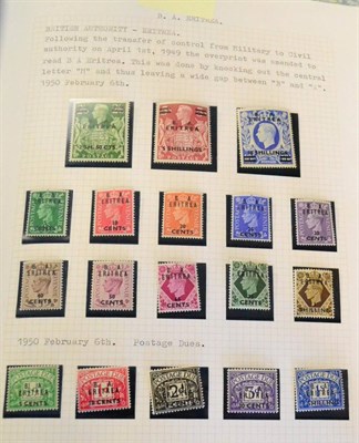 Lot 148 - British Occupation of Italian Colonies - Eritrea. A 1948 to 1952 collection of mint and used stamps