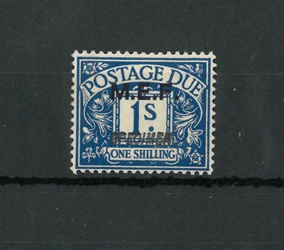 Lot 152 - British Occupation of Italian Colonies - Middle East Forces. 1942 1s deep blue, fine mint....