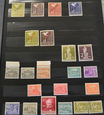 Lot 184 - Germany - Berlin. A green stockbook containing a 1948 to 1983 fresh mint collection. Noted 1948...