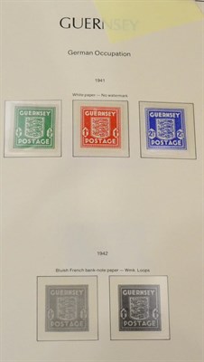 Lot 205 - Guernsey A 1941 to 1994 mint collection in two boxed Lighthouse hingeless albums. Also a collection