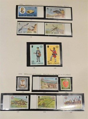 Lot 212 - Isle of Man. A 1958 to 1999 mint collection in three albums. includes strips, M/S's, booklets,...