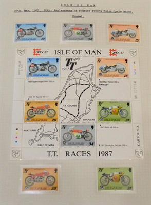 Lot 215 - Isle of Man. A 1971 to 1991 mint and used collection in four binders. Includes sheetlets. Looks...