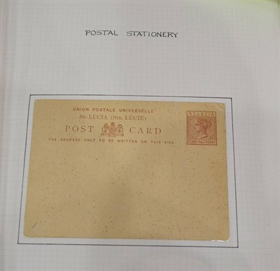 Lot 257 - St Lucia.  A well presented unused and used collection of covers, cards, wrappers etc....