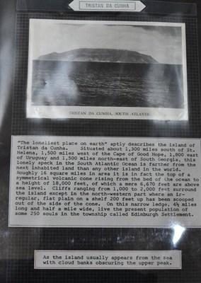 Lot 272 - Tristan da Cunha.  A neatly presented collection of real photograph postcards and also black...