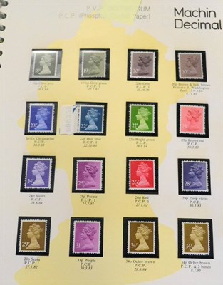 Lot 287 - Great Britain. A 1969 to 1983 unmounted mint Machin collection including Regional's and booklet...