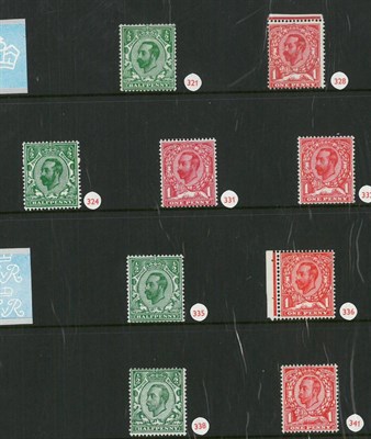 Lot 300 - Great Britain. A 1910 to 1936 King George V collection on stockcards. A mainly mint (majority...