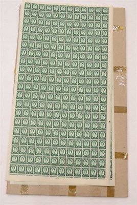 Lot 331 - Great Britain. 1958 to 1965 definitive set (less 1/2d, 3d, 4d and 1s6d) in unmounted full sheets of