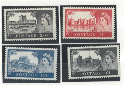 Lot 385 - Great Britain. 1959 High value Castle set, unmounted