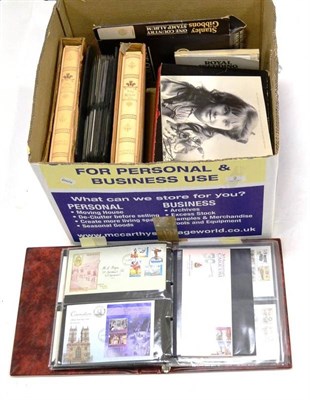 Lot 2 - Four Albums housing all world. 1973 Royal Wedding collection, Great Britain, New Zealand and...