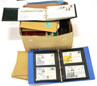 Lot 38 - A Carton housing mainly Jersey including Year packs and FDCs and misc