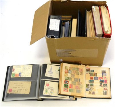 Lot 59 - A Quantity of Albums, Binders etc, contained in two boxes
