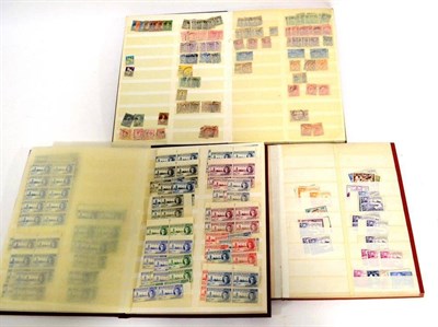 Lot 70 - Four Stockbooks (part filled) containing a duplicated assortment of mint and used British...