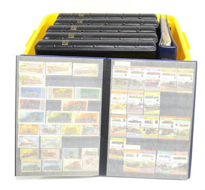 Lot 120 - Railways. A collection of stamps and covers in eight binders and a stockbook