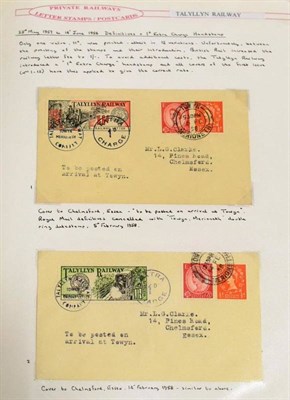 Lot 122 - Railways. Talyllyn Railway. A collection of over one hundred and fifty 1957 to 2010 covers,...