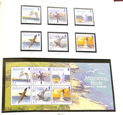 Lot 151 - Alderney. A 1983 to 2009 unmounted complete mint collection in two printed albums. Includes strips