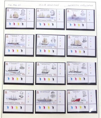Lot 161 - British Antarctic Territory. A 2000 to 2011 mint collection including M/S's and strips in two boxed