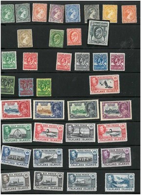 Lot 190 - Falkland Islands and Dependencies. An all reigns mint selection. Includes Whales and penguins...