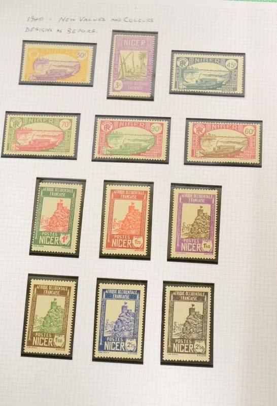 Lot 199 - French West Africa. A very substantial fine mint collection in a boxed Yvert & Tellier album....