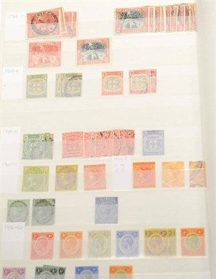 Lot 208 - Hong Kong. A duplicated mint and used range, all era's in a green stockbook.