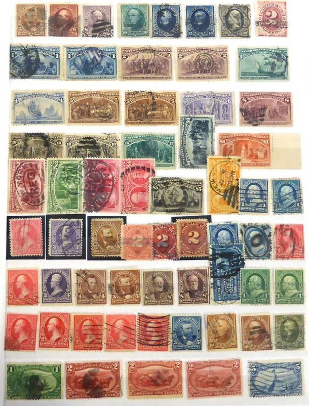 Lot 258 - U.S.A. An 1847 to 2008 mint and used collection in a large blue Clearview  stockbook and a...