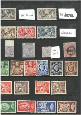 Lot 273 - Great Britain. A stockcard housing a range of mint issues from Queen Victoria to King George...