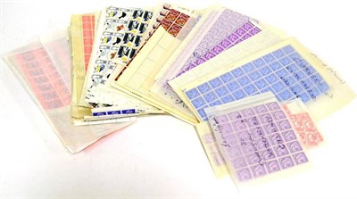 Lot 277 - Great Britain. An accumulation of QEII mint pre decimal sheets and part sheets. Noted approximately