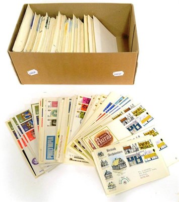 Lot 374 - Great Britain. A box containing 1961 to 1970 FDC's with either plain, typed or pencil...