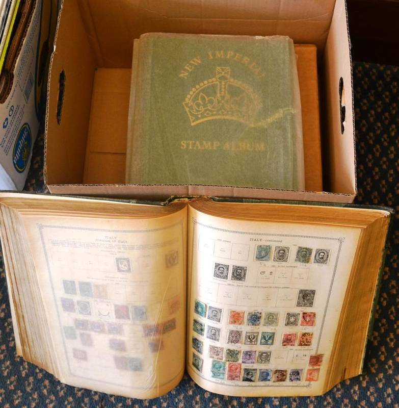 Lot 147 - The Ideal Postage Stamp Album - volume II Foreign countries. Two New Imperial albums (boxed),...