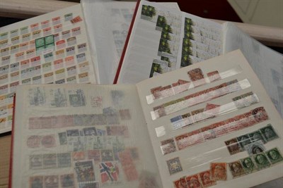 Lot 31 - A Box Containing All World in albums, stockbooks and binders. Also old stamp catalogues