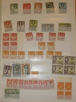Lot 89 - British Commonwealth in a red stockbook. Strong in Africa, many unmounted and in blocks and...
